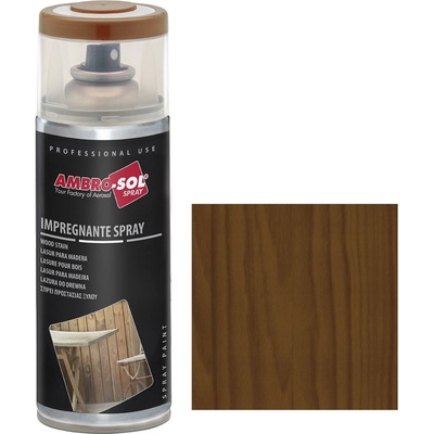 Ambro Sol wood stain moridlo na drevo v spreji 0,4 l tmavé orechové drevo
