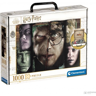 CurePink Harry Potter: Briefcase 69 x 50 cm 1000 dílků