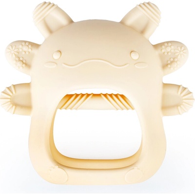 GiliGums Silikónové hryzátko Axolotl béžové