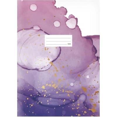 MFP Sešit A4 445 Purple Watercolor čtverečkovaný