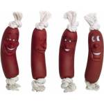 NOBBY Играчка винил с въже - Забавни саламчета nobby - 18 см, Германия 61201 - 1 брой