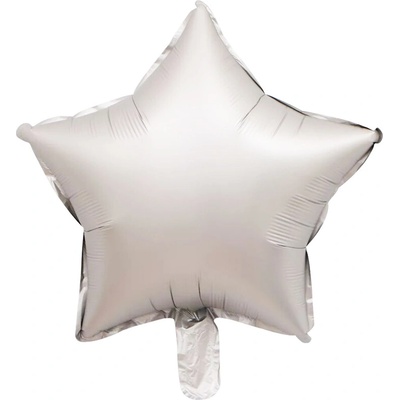 Fóliový balónik Hviezda svetlo šedá 45 cm