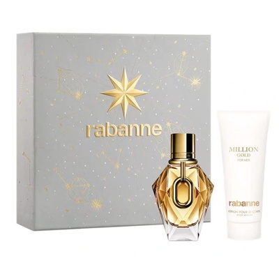 Paco Rabanne Million Gold For Her Подаръчен комплект, Парфюмна вода 50ml + Body lotion 100ml, Жени