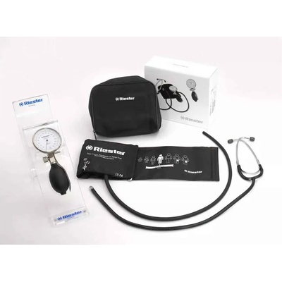 Riester Механичен апарат за кръвно на Riester Германия Sanaphon R-1442 със стетоскоп (1442)