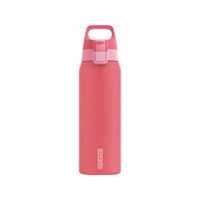 SIGG - Insulated drinking bottle - Thermos bottle Shield Therm One Multicolor Ruby - carbonated drinks - leak-proof - dishwasher safe - BPA-free - 90% recycled stainless steel - pink - 0.75L - 6228.60