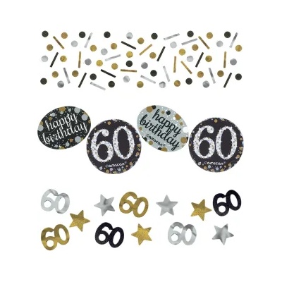 Amscan Блестящи златни конфети 60