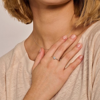 Blush Дамски пръстен от бяло злато Blush 1248WZI (1248WZI)