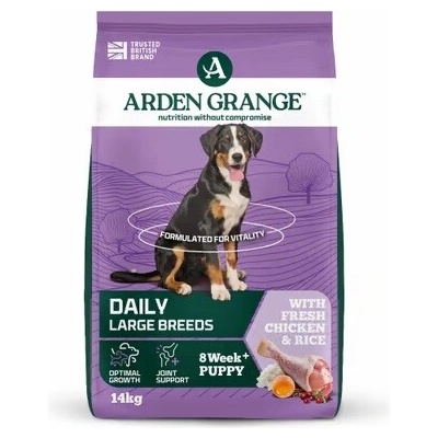 Arden Grange Dog Puppy/Junior Large with Chic&Rice 14 kg
