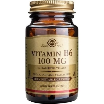 Solgar Хранителна добавка Витамин В6 , Solgar Vitamin B-6 100mg veg. caps 100s