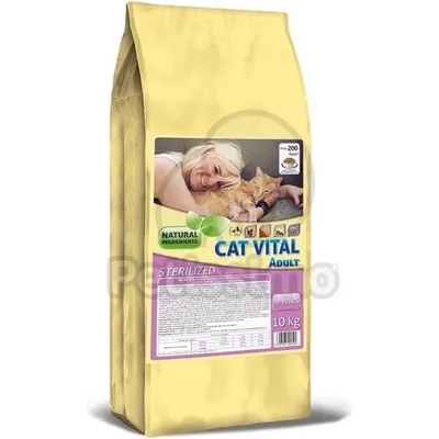 Cat Vital Adult Sterilized суха храна за котки - пилешки, ориз 10 кг