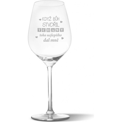 Sablio Sklenička na víno Když Bůh stvořil tchány 490 ml