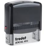 TRODAT Печат, TRODAT "Ideal 4913", черен корпус с черна подложка 4913-P2 (4913-P2)