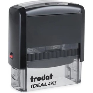 TRODAT Печат, TRODAT "Ideal 4913", черен корпус с черна подложка 4913-P2 (4913-P2)