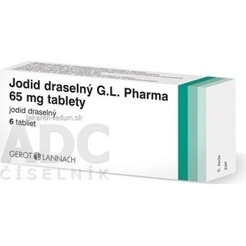 Jodid draselný G.L. Pharma 65 mg tablety tbl. 6 x 65 mg