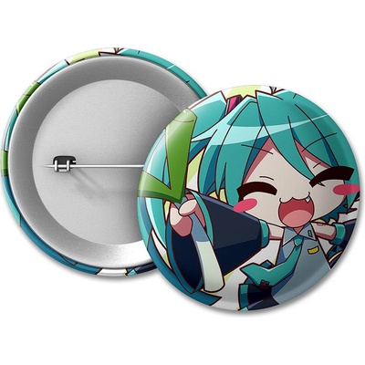 Hatsune Miku Placka Chibi Miku - 50 mm – Zbozi.Blesk.cz