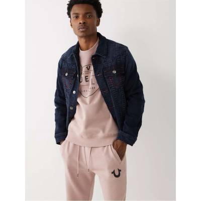 True Religion Яке True Religion Men's Jimmy Button-Front Structured Denim Jacket - Barn Burner