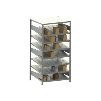 META šikmý policový regál, 2000 x 800 x 1000 mm, základní set