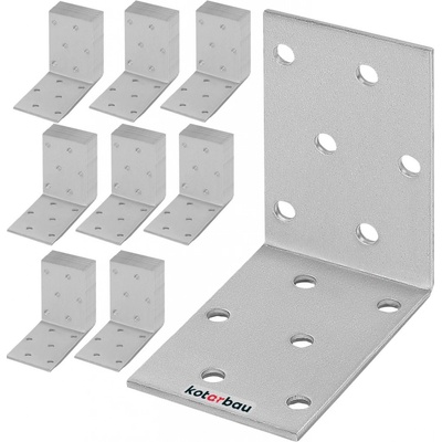 Kotarbau Pierce Konstrukční úhelník 60x60x40 mm stříbro 25 ks