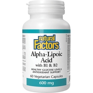 Natural Factors Alpha Lipoic Acid 600 mg With B1&B2 [60 капсули]