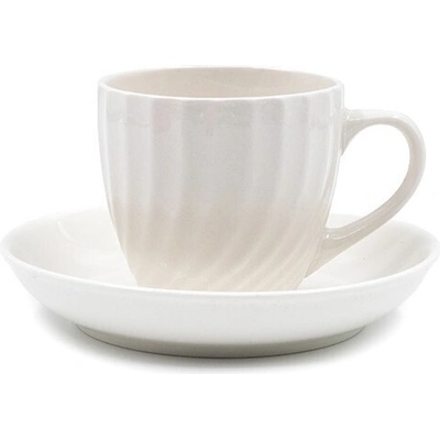 Сервиз за кафе 12части бяло вълни 12Ч (2-21043/2)