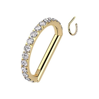 Šperky4U piercing segment půlkruh titan TIT1338-1210