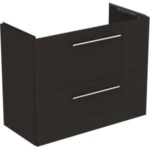 Ideal Standard i. Life S - Шкаф под мивка, 80x38x63 см, 2 чекмеджета, въгленово матово сиво T5295NV (T5295NV)