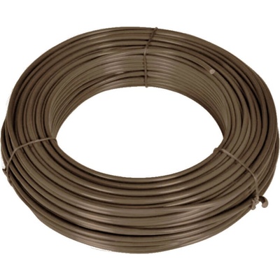 Napínací drát 2,25/3,4mm; Zn+PVC hnědý; 78m