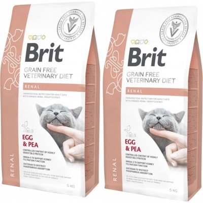 Brit gf veterinary diets cat Renal 2 x 5 kg