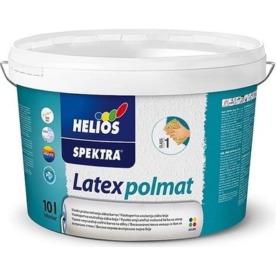 HELIOS SPEKTRA Latex - polomatná latexová farba 2 l báza - biela