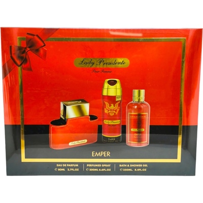 Emper Lady presidente подаръчен комплект тоалетна вода+дезодорант+Душ гел 250мл