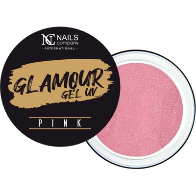 Nails Company Glamour Gel pink gel částečky 50 g