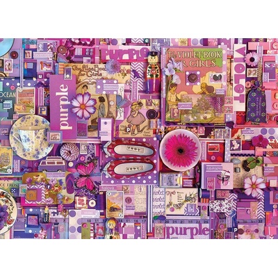 Cobble Hill Kolekce Rainbow Purple 1000 dílků