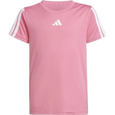 adidas TRAINING ESSENTIALS 3 STRIPES TEE Dětské triko, růžová,