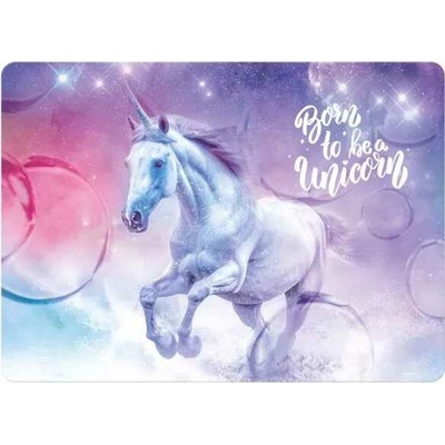 Derform Laminovaná oboustranná podložka Jednorožci 40x28,5 cm