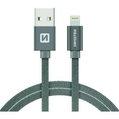 Swissten Kabel Textile Lighting, 1,2m, šedý