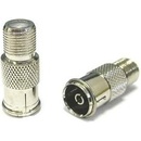 PremiumCord Adaptér, redukce F zásuvka / IEC zásuvka