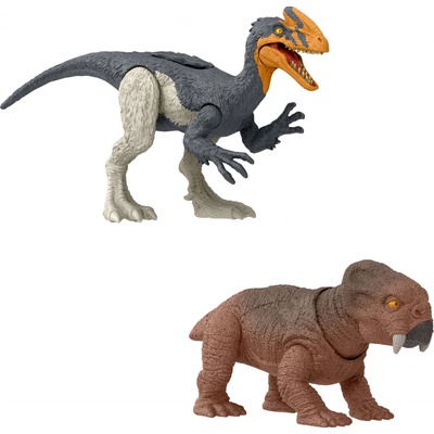 Jurassic World Jurský svet Dino Danger Pack guanlong vs. lystrosaurus