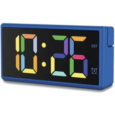 Hama Цифров будилник "Ibiza", многоцветен дисплей, с функция за зареждане п (HAMA-222209)