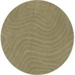 Flair Rugs Ръчно изработен вълнен кръгъл килим в цвят каки ø 160 cm Mesmerise Sage - Flair Rugs (503119377387)
