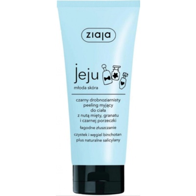 Ziaja Jeju Černý mikro-peeling a sprchový gel s protizánětlivými a antibakteriálními účinkyy 200 ml