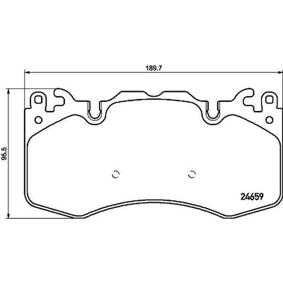 Sada brzdových platničiek kotúčovej brzdy BREMBO P 44 023
