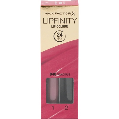 Max Factor Lipfinity Lip Colour lesklý tekutý rúž 040 Vivacious 4,2 g