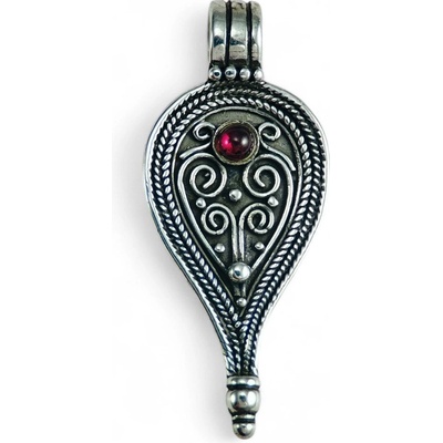 Drakkaria ŘÍMSKÝ 2. století stříbrný přívěsek bez kamene P34271