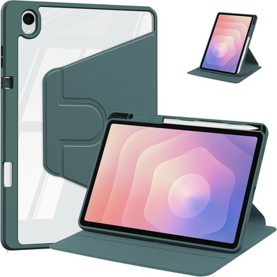 Vsetkonamobil 125924 CRYSTAL FLEXI Zaklápací obal pre Samsung Galaxy Tab S11 tmavozelený