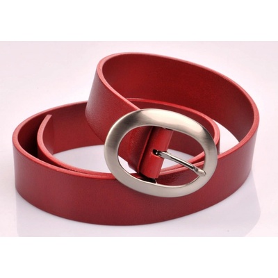 Penny Belts dámský kožený opasek 11893 červený
