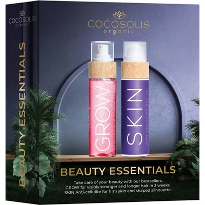 Cocosolis Beauty Essentials Cocosolis grow sprej pre rast vlasov a posilnenie od korienkov 100 ml + Cocosolis Skin anti cellulite suchý olej proti celulitíde 110 ml