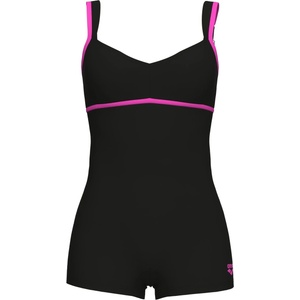 arena Дамски бански костюм Arena Women's Venus Combi Swimsuit - Black / Shocking Pink - размер 44 (EU) (150-2739-0516)