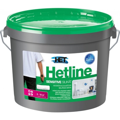 Hetline Sensitive silikát 20kg - silikátová vodouriediteľná interiérová maliarska farba