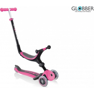 Globber Go Up Foldable Plus světle růžová
