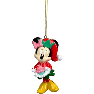 Disney Vianočná ozdoba Mickey&Friends Minnie s Cupcakom 9 cm